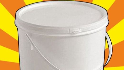 Baldes Plásticos Con tapa, de 10 litros