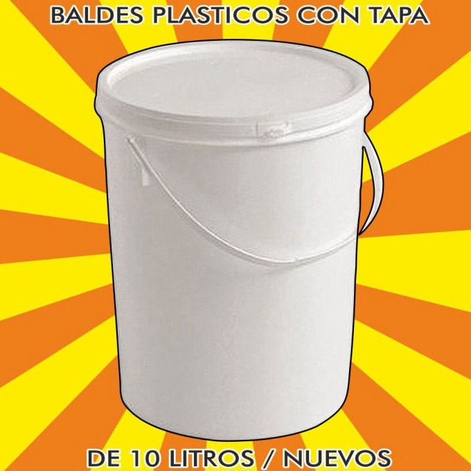 Balde plástico de 10 litros
