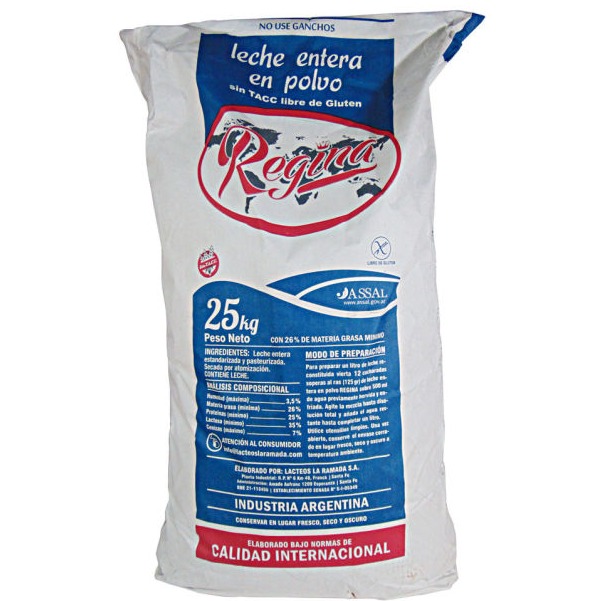 Leche Entera en Polvo por Mayor.